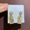 New Letter Earring Pearl Design Earrings for Woman Fashion Charm Earrings Gift Jewelry