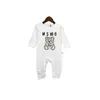 Baby Rompers Designer Nowonarodzone Jumpsuits Dziewczyna bawełna romper ubrania niemowlę kombinezon luksusowe ubrania Dzieci Onesies Bodysuit Outfits Cyd24010302-6