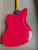 Ome Guitarra Elétrica Basswood Corpo Acabamento Brilhante Pescoço De Bordo Vermelho