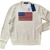 New 23ss Ladies Knitted - American Flag Sweater Winter High-end Fashion Brand Comfortable Pullover 100% Cotton Mens Sweater