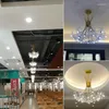 Lustres Taraxacum Forma LED Lâmpadas Pingente Sala de Jantar Bar Modern Crystal Home Decor Quarto Ouro Iluminação Pendurada