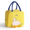 Niedliche Cartoon-Bento-Tasche, Lunch-Handtasche, Aufbewahrung, Isolierboxen, Leinen-Lunchbox