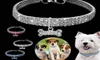 Collana per animali domestici con strass elasticizzato a 3 file, catena per cani, collare di cristallo per gatti, forniture per animali domestici, targhetta per gioielli per cani di piccola taglia WY5708043431