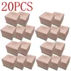 Composants 20pcs emballages Boîtes d'anneau en papier rose pour boucles d'oreilles Charms Europe Bijoux Étui pour les cadeaux de cadeaux de la Saint-Valentin