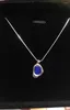 Collane con ciondolo Set in argento sterling 925 Collana con pietre preziose di lapis naturale per donne Pietra irregolare Agata Malachite Gioielli artigianali