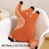 Pillow Cute Cartoon Red Plush Forest Animal Shaped Sofa Kids Room Nursery Decoration Warm Kawaii Gifts For Children