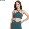 Cinture NCLAGEN Reggiseno sportivo con cintura sottile sul retro Reggiseno sportivo ad alta elasticità per yoga per donna Bralette Allenamento in palestra Vestibilità asciutta Canotta traspirante Fitness