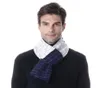 Lenços xadrez de malha homens cachecol cashmere lã quente xale longo branco azul escuro preto cor cinza presente7104394