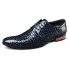 Marque italienne rouge chaussures pour hommes classique luxe chaussures habillées hommes Oxford chaussures en cuir mode pointu chaussures de mariage 240102