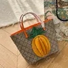 High Quality Popular Mini New Tote Fashion Versatile Leather Diamond Pattern Cute Pineapple Shoulder Bag Women Crossbody Outdoor Tourism Woman Handbag