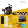 Kits Professionelle Tattoo-Kits Top-Künstler-Komplettset 1 Tattoo-Maschinengewehr-Futter- und Schattierungstinten Power-Nadeln Tattoo-Versorgung