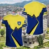 Kosovo flaggskikt av vapengrafiska tees sommar casual streetwear herr mode lös t-shirts pojke överdimensionerade korta ärm toppar 240102