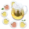 Наборы чайной посуды Чайный сервиз 7 в 1 -750 мл Термостойкий стеклянный горшок с крышкой для заварки Чашки 6x30 мл
