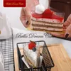 Stampi da forno 100 pz/set Piccolo Mousse Bordo Della Torta Cartone Dorato Pasticceria Vassoio di Visualizzazione FAI DA TE Cuocere Dessert Base Del Basamento Strumenti di Decorazione