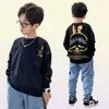 Pullover Toddler Baby Cartoon Rabbit Sweatshirts Autumn Children Long Sleeve Tops Orange black Korean Kids Clothes 8 To 12 Years 24434063