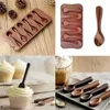 곰팡이 실리콘 베이킹 케이크 장식 케이크 초콜릿 곰팡이 DIY 6 숟가락 곰팡이