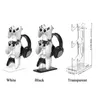 Kitchen Storage Black 3-Layer Controller Holder Durable White Acrylic Game Handle Display Stand Stability Transparent Desktop