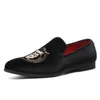Вышивка мужчин Veet Fashion Black Designer Loyer обувь повседневная лофера формальная обувь Sapatos tenis Masculino 240102 593