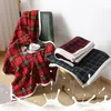 Blanket Winter Warm Blanket Bed Sofa Blanket Single Layer Vintage Throw Blanket Nap Blanket Polyester Blanket for Christmas 240103