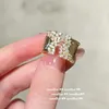 Anelli a grappolo di lusso nobile in argento 925 con zirconi cubici da sposa per le donne splendido placcato con regalo di gioielli in oro 18 carati