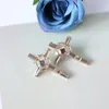 Stud Earrings VEYO Cross Design Crystal For Woman Fashion Jewelry