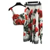 Damespakken Blazers Zomerset Modieuze elegante bh-bandtop + schattige bloemenprint hoge taille rok