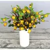Decorative Flowers Plant Artificial Rosehip Berries Manual Simulation Pomegranate Flower Christmas Holly