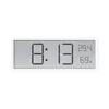 Wall Clocks LCD Screen Digital Clock Time Temperature Humidity Display Hanging Desktop Plug In/Battery Powered Electronic