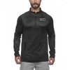 Men's Hoodies Mens Gym Sweatshirt Fitness Sport Jacket Bodybuilding Workout Shirt Long Sleeve Jogging Sportswear Men Training Clothing