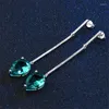 Dangle Earrings OMYFUN Fashion Statement Geometric Teardrop For Women Hanging Drop Earing Modern Jewelry E66