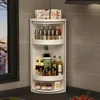 キッチンストレージスパイス缶ボトルホルダー回転ラックコーナーシェルフ360°回転可能な家庭層調整可能なオーガナイザー