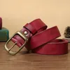 33CM mode hommes de haute qualité en cuir véritable ceinture de luxe concepteur ceintures cuivre boucle sangle mâle jean pour homme Cowboy 240103