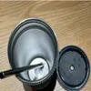 Vattenflaskor stjärnor Rhinestone Tumbler 16oz rostfritt stål med lock sugrör dubbelväggig isolerad kopp och kall dryck bling kaffe mugg