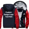 Custom Heren Hoodies Diy Print Ontwerp Hoodie Herfst Winter Fleece Dikker Outdoor Jasje Sweatshirts Drop 240103