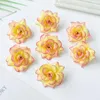 Fleurs décoratives 20pcs soie petite tête de rose multicolore artificielle pour mariage couronnes de Noël décor maison ornement pot de fleurs accessoire