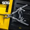 SOG 18 IN 1 POWERPINT MULTITOOL PLIERS MINI EDC釣り折りたたみハンドツールアウトドアサバイバルキャンプ機器PP10011002CP 240102