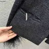 Brand Women Jacket Coat Long Sleeve jumper Designer cuff plush design Fashion sweet women's luxury overcoat Jan 03