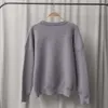 24SS Isabels Marant Pullover Damen Designermode Tops Neues Produkt Wollmischung Rundhalsausschnitt Strickwaren Lockerer langärmeliger Pullover