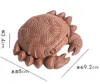 Crabe créatif filtre intégré fuite de thé thé de sable violet ornements pour animaux de compagnie filtre à thé accessoires de cérémonie de thé artisanat chinois 240103