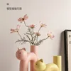 Gato bonito vaso cathead em forma de h tubo vaso arranjo de flores hidroponia acessórios decoração para casa vasos vasos 240103