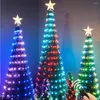 Kerstversiering Adresseerbare Vezelboom SK6812 WS2812B IC LED Bloemlamp Kleurrijk Lichtgevend Decor Kerst Kunstmatig 1,8 m