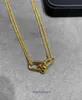 Pendant Necklace Tie Home Collar Chain Designer Jewelry Tifannissm T Family Double Ring Horseshoe Buckle 925 Pure Silver Plated 18k Gold Have Original Box