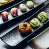 Tallrikar 11 tum japansk stil sushi platta keramisk kreativ rektangulär dim sum personlig retro tabellplätering