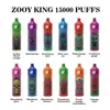 Zooyvape King 15K Puff Disposable E-cigarettes Nouveau arrivée Zooy Kettle 16k Puff 15000 Vape Pen 20mg 50mg 0mg Vs Vapme 15k Bang King 15K