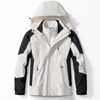 Outdoor Waterproof Suits Men's Women's Two-pieces Sets 3 in 1 Thick Warm Coats Camping Windbreaker Winter Coat Hiking Windproof 240102