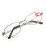 Hoge kwaliteit volledig metalen frame glazen lenzen vrouwelijk mannelijk leesbril dames heren unisex brillen fabriek Whole7642163