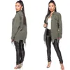 Dame Denim Jacke Herbst Lange Ärmel Lose Sexy Frauen Jean Mäntel Sommer Gewaschen Ripped Mode Loch Outwear 240102