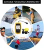 Alarme 100m portátil sonar inventores de peixes 45 graus cobertura sonar eco sounder alarme transdutor lago mar pesca 240102