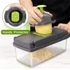 Tools Fruit Vegetable Tools 11 in 1 Chopper Slicer Mandoline Cutter with Drain Basket Potato Onion Dicer