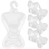 Cintres 100 pièces cintre Transparent Mannequin Mini accessoires bébé robe en plastique placard enfants jouet jupe